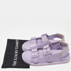 Gucci Purple Jelly Slingback  Buckle Sandals Size 40