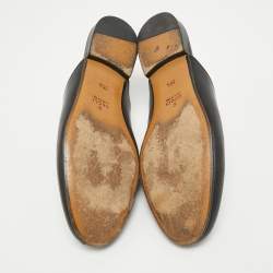 Gucci Black Leather Princetown Flat Mules Size 36.5
