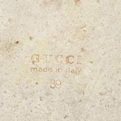 Gucci Cream Leather Ace Platform Sneakers Size 39
