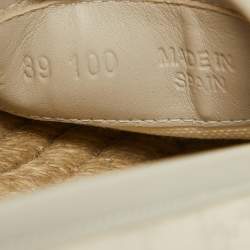 Gucci Two Tone GG Canvas Espadrilles Flats Size 39