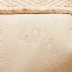 Gucci Cream Leather Vintage Logo Rhyton Sneakers Size 40.5