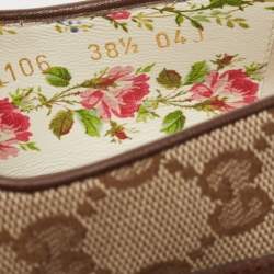 Gucci Brown/Beige Canvas and Suede Derby Size 38.5