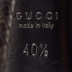 Gucci Two Tone Python Sofia Peep Toe Slingback Pumps Size 40.5