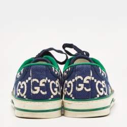 Gucci Blue Canvas Tennis 1977 Sneakers Size 39