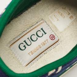 Gucci Blue Canvas Tennis 1977 Sneakers Size 39
