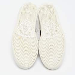 Gucci White Leather Bee Embroidered Ace Sneakers Size 37