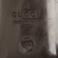 مملوكة مسبقًا Gucci Beige/Brown GG Crystal Canvas Web Bow Pumps Size 40