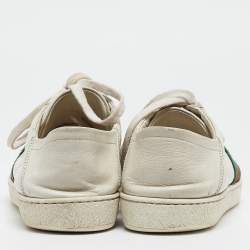 Gucci White Leather Ace Low Top Sneakers Size 37