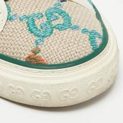 Gucci Multicolor Embroidered GG Canvas Tennis 1977 Sneakers Size 35.5