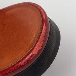 Gucci Red Leather Princetown Horsebit Flat Mules Size 39