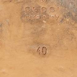 مملوكة مسبقًا Gucci Cream Leather Princetown Mules Size 40