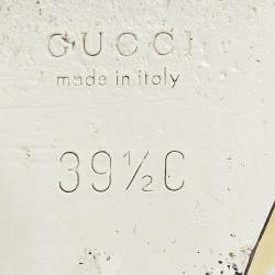 مملوكة مسبقًا Gucci Yellow Patent Leather Horsebit Wedge Pumps Size 39.5