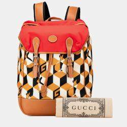 Gucci Dans LeVert GG Nylon Rabbit Backpack