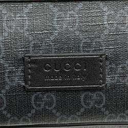 Gucci Black GG Supreme Web Belt Bag