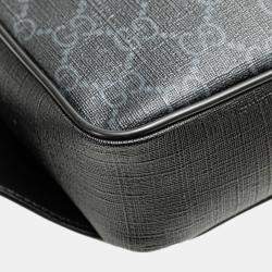 Gucci Black GG Supreme Web Belt Bag