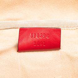 Gucci Red Quilted Calf Leather GG Marmont Backpack