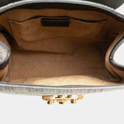 Gucci Beige/Brown GG Supreme Padlock Backpack