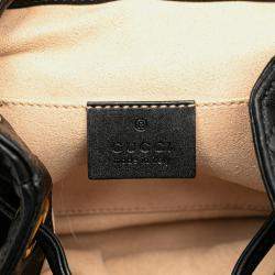 Pre Owned Gucci Black GG Marmont Matelasse Calfskin Backpack