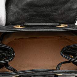 Pre Owned Gucci Black GG Marmont Matelasse Calfskin Backpack