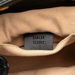 Pre Owned Gucci Black GG Marmont Matelasse Calfskin Backpack