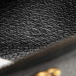 Gucci Black GG Marmont Leather Double Belt Bag