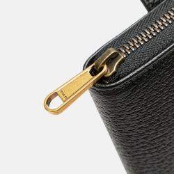 Gucci Black GG Marmont Leather Double Belt Bag