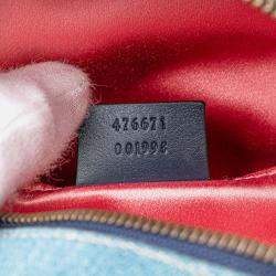 Gucci Small GG Marmont Pearl Denim Backpack