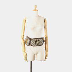 Gucci Beige/Brown Mini GG Supreme Blondie Belt Bag