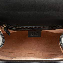 Pre Owned Gucci Calfskin Bamboo Trapuntata Queen Margaret Backpack