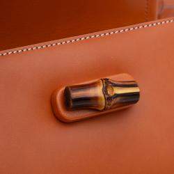 Pre Owned Gucci Mini Leather Bamboo 1947 Belt Bag
