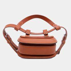 Pre Owned Gucci Mini Leather Bamboo 1947 Belt Bag