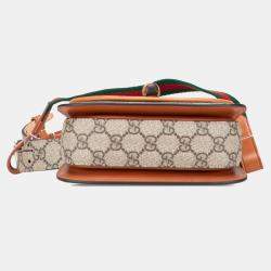 Pre Owned Gucci Mini GG Supreme Web Bamboo 1947 Belt Bag