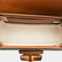 Pre Owned Gucci Mini GG Supreme Web Bamboo 1947 Belt Bag