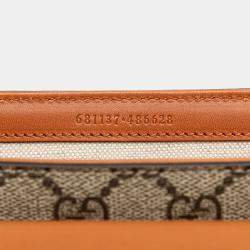 Pre Owned Gucci Mini GG Supreme Web Bamboo 1947 Belt Bag