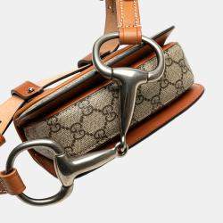 Pre Owned Gucci Mini GG Supreme Web Bamboo 1947 Belt Bag