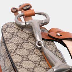 Pre Owned Gucci Mini GG Supreme Web Bamboo 1947 Belt Bag
