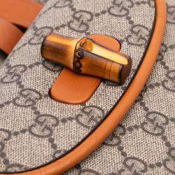 Pre Owned Gucci Mini GG Supreme Web Bamboo 1947 Belt Bag