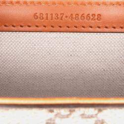 Pre Owned Gucci Brown Mini GG Supreme Web Bamboo 1947 Belt Bag