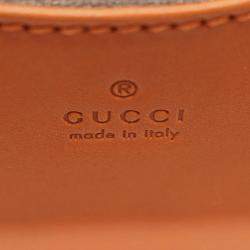 Pre Owned Gucci Mini GG Supreme Beige Web Bamboo 1947 Belt Bag