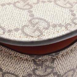 Pre Owned Gucci Mini GG Supreme Beige Web Bamboo 1947 Belt Bag