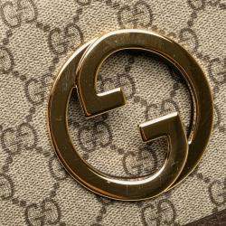Pre Owned Gucci Brown GG Supreme Blondie Belt Bag