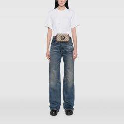 Pre Owned Gucci Brown GG Supreme Blondie Belt Bag