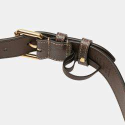 Pre Owned Gucci Beige/Brown Small GG Supreme Ophidia Belt Bag