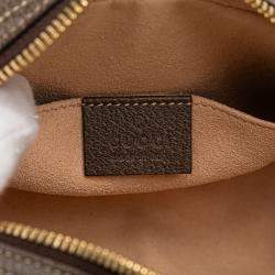 Pre Owned Gucci Beige/Brown Small GG Supreme Ophidia Belt Bag