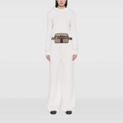 Pre Owned Gucci Beige/Brown Small GG Supreme Ophidia Belt Bag