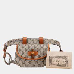 مملوكة مسبقًا Mini GG Supreme Web Bamboo 1947 Belt Bag