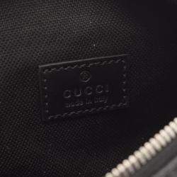 Pre Owned Gucci Grey Small Leather Jumbo GG Belt Bag