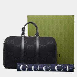 Pre Owned Gucci Small Jumbo GG Canvas Duffle Bag