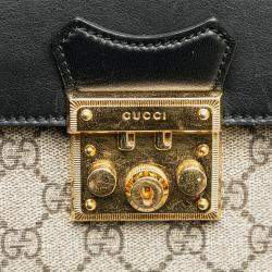 Pre Owned Gucci GG Supreme Padlock Backpack
