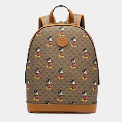 Pre Owned Disney Small Micro GG Supreme Mickey Mouse Dome Backpack